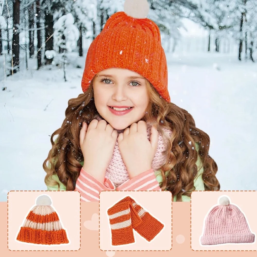 QXHOL  Knit Hat Scarf Knitting Loom Kit - DIY Craft Kit for Beginner new in box